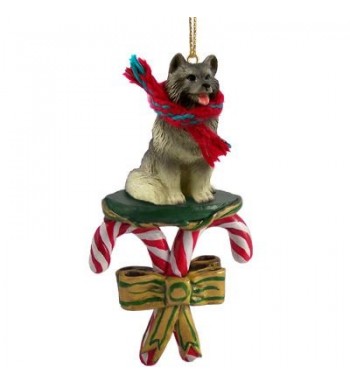 KEESHOND CANDY Figurine Christmas Ornament