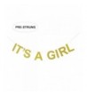 ITS GIRL Gold Glitter Banner