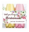 Bridesmaid Proposal Labels Wedding Champagne