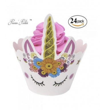 PINXIES Unicorn Cupcake Wrappers Birthday