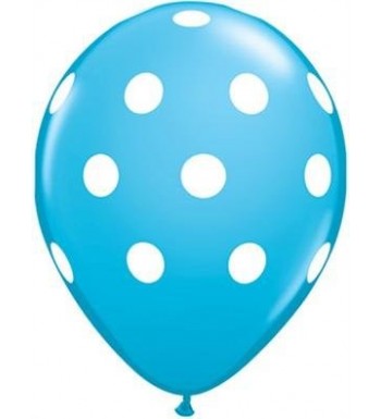 Light Blue Polka Balloons Pack