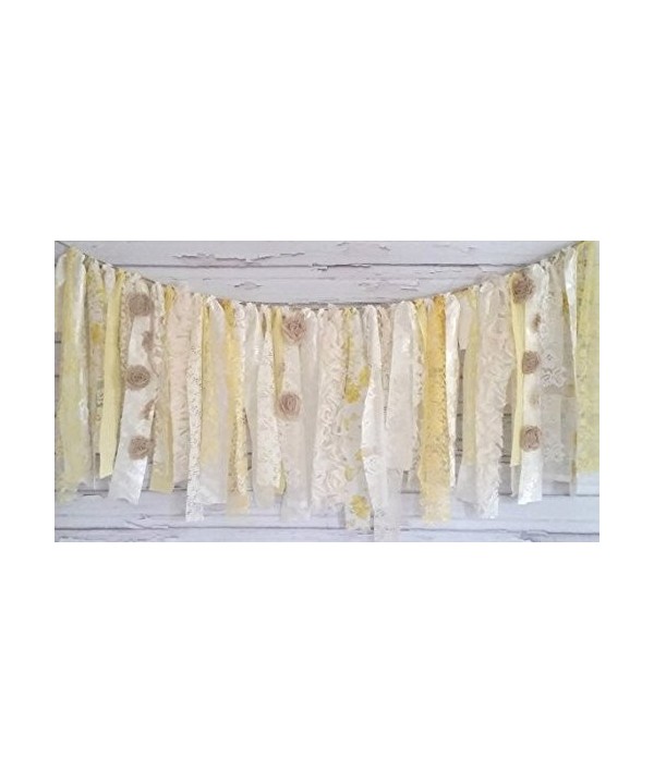 Yellow Garland Rag Tie Banner