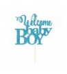 Blue Welcome Baby Cake Topper