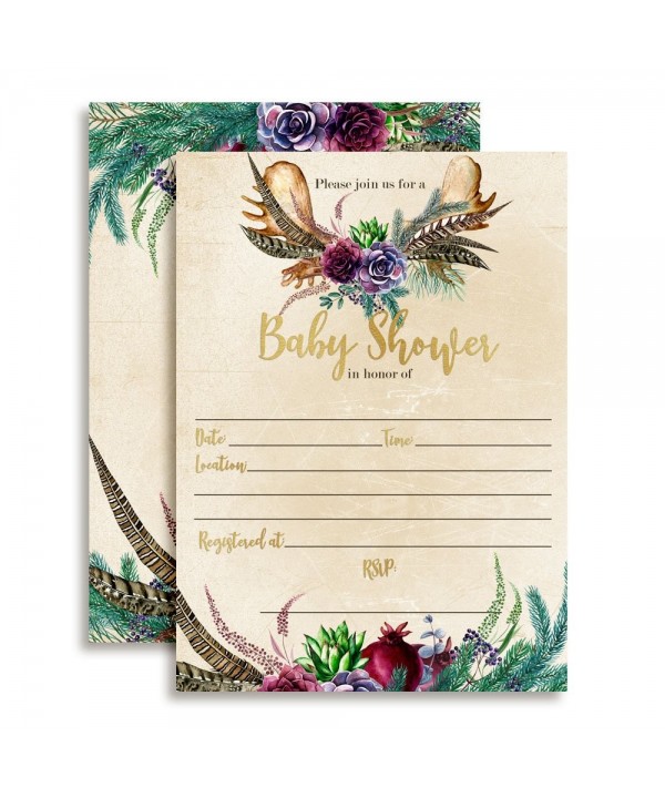 Watercolor Succulents Invitations Envelopes AmandaCreation