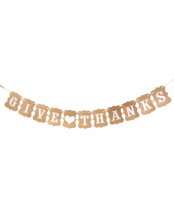 Give Thanks Heart Banner Style