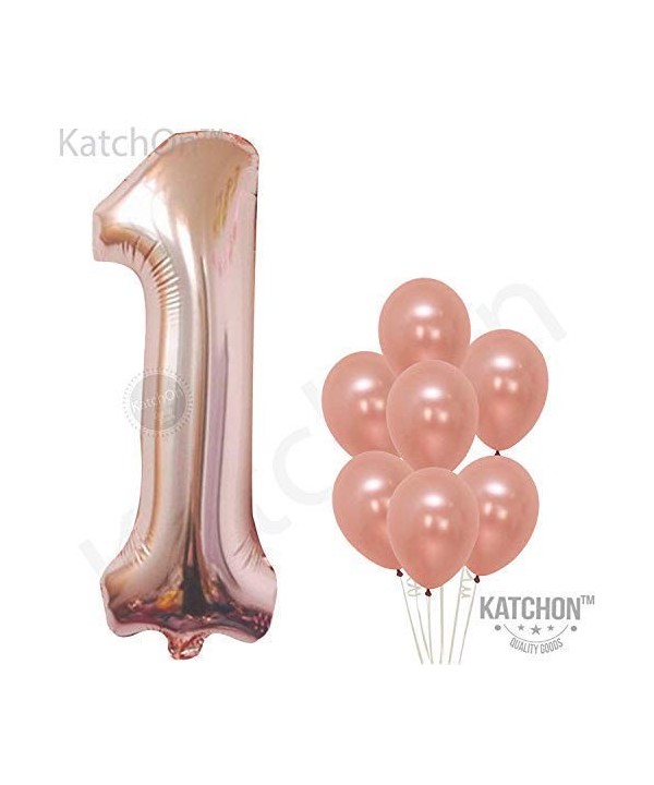 KATCHON Rose Gold Number Balloon
