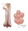 KATCHON Rose Gold Number Balloon