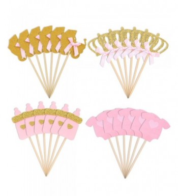 Jetec Pieces Cupcake Toppers Birthday