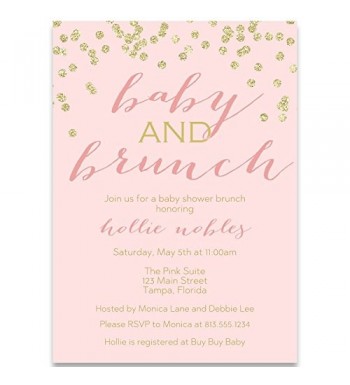 Invitations Champagne Confetti Glitter Envelopes