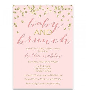 Invitations Champagne Confetti Glitter Envelopes