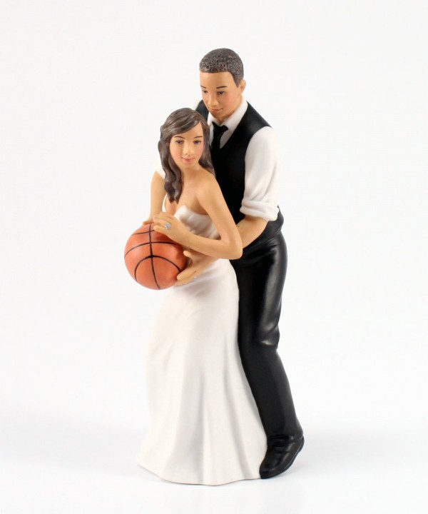 Weddingstar Basketball Couple Figurine Ethnic