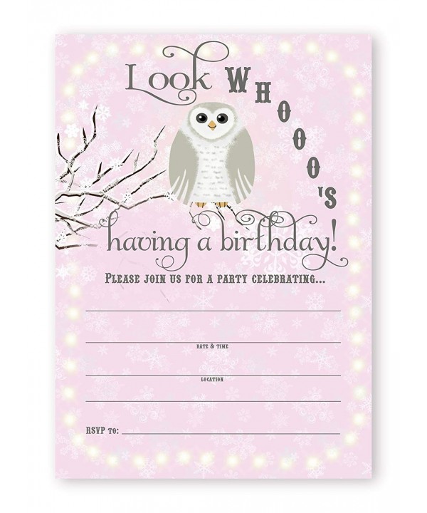 Snowy Birthday Invitations Invitations Envelopes