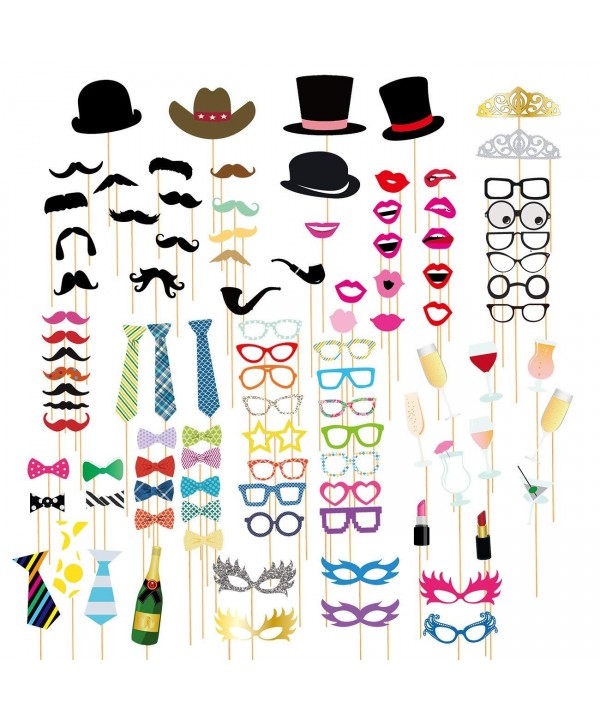 100 Pack Photo Booth Props Anniversaries