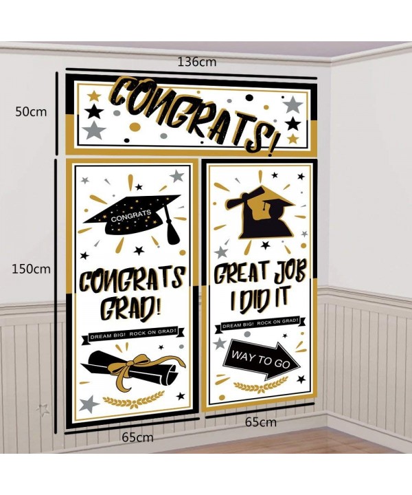 Graduation Backdrop Banner Decorations Supplies