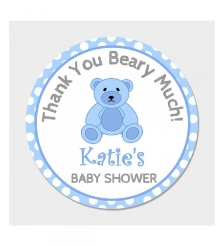 Personalized Teddy Baby Shower Stickers