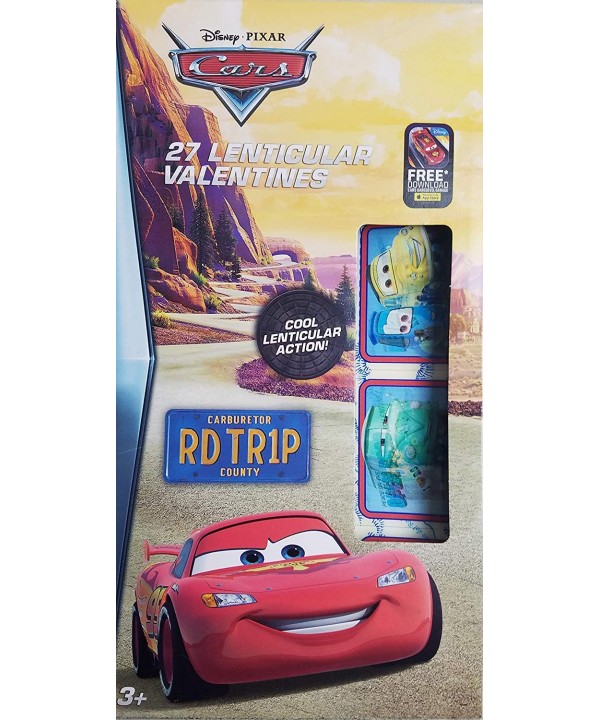 Disney Pixar Cars Lenticular Valentines