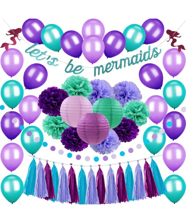 Tatuo Supplies mermaids Balloons Decorations