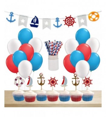 KREATWOW Nautical Supplies Decorations Balloons