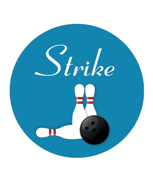 MAGJUCHE Bowling Stickers Birthday Retirement