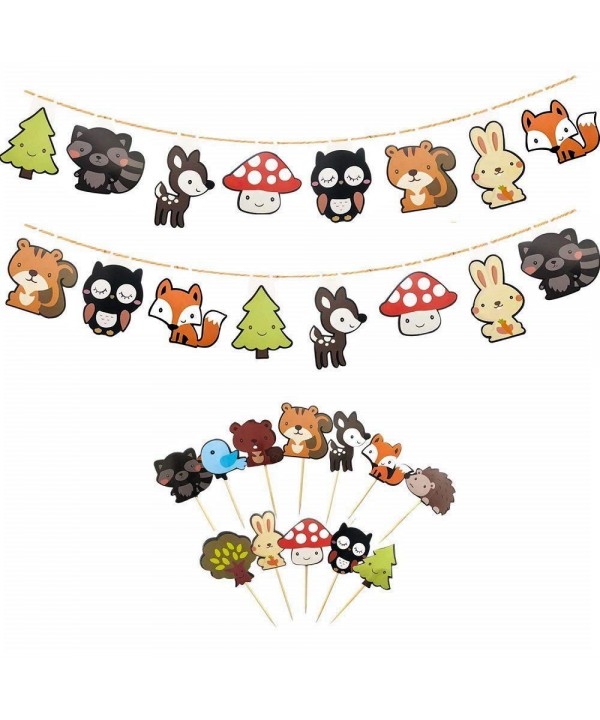 Woodland Creatures Banners 12 Pack Birthday
