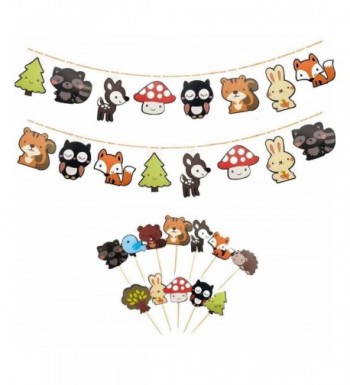Woodland Creatures Banners 12 Pack Birthday