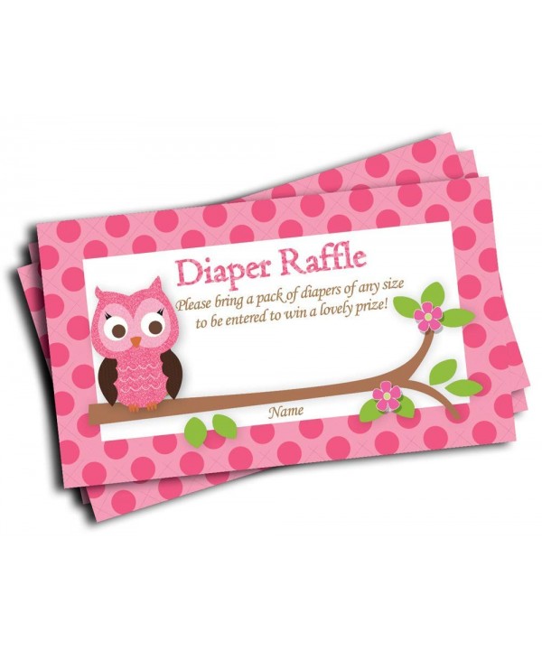 Printed Diaper Raffle Tickets 50 cards