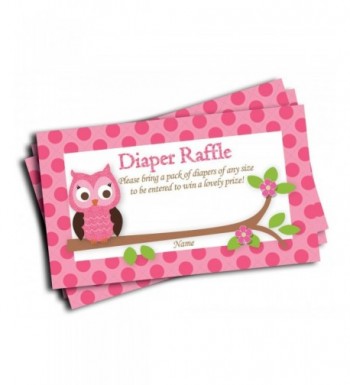 Printed Diaper Raffle Tickets 50 cards