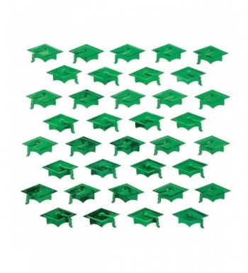 Green Graduation Hat Confetti Decorations