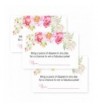 Floral Shower Diaper Invitation Inserts