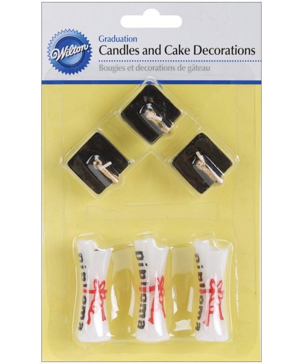 Graduation Candles Cake Decorations diploma