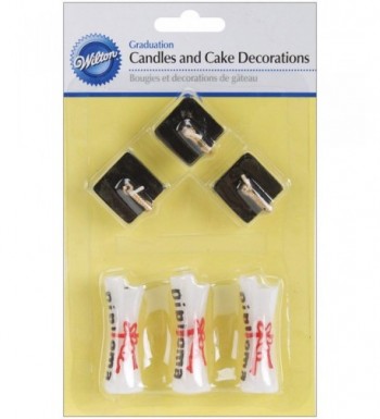 Graduation Candles Cake Decorations diploma