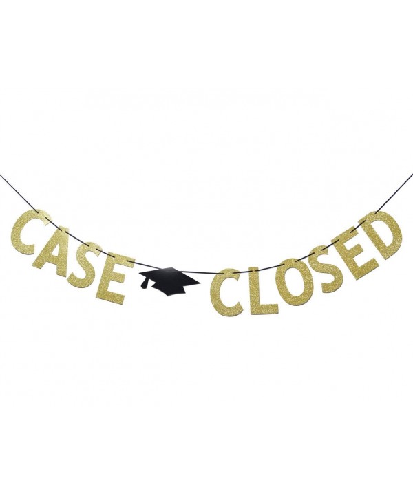 Closed Glitter Graduation Supplies Bunting