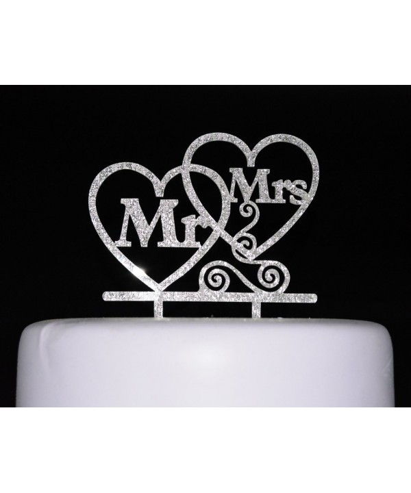 Qttier Bride Topper Wedding Decorations Silver