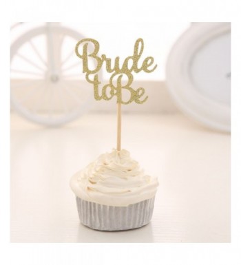 Glitter Cupcake Toppers Wedding Bridal