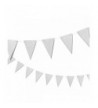 Silver Party Banner Triangle Garland