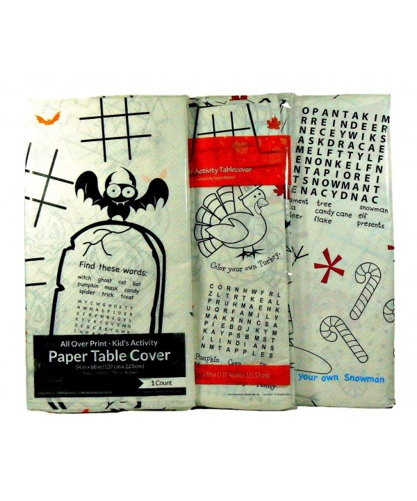 Childrens Holiday Activity Tablecloth Bundle
