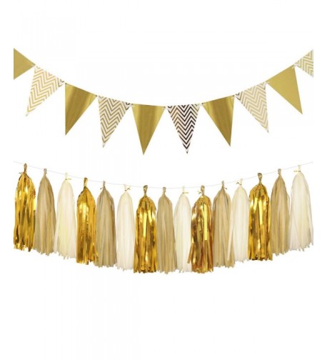 Sparkly Triangle Birthday Decorations Metallic