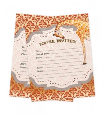Safari Invitations Birthday Shower Envelopes