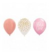 Count CONFETTI CLEAR Shower Balloons