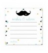 Mustache Advice Wishes Cards Shower