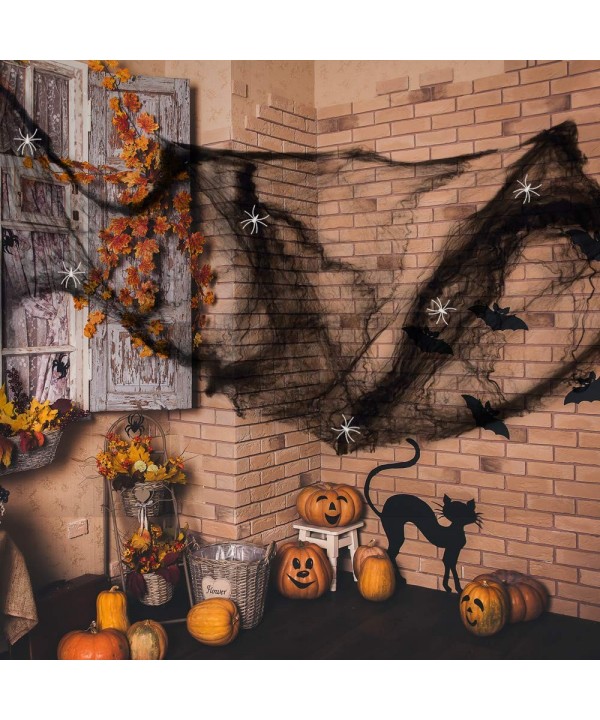 Anear Halloween Stretchable Cobwebs Decorations