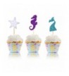 Mermaid Cupcake Toppers Wrappers Supplies