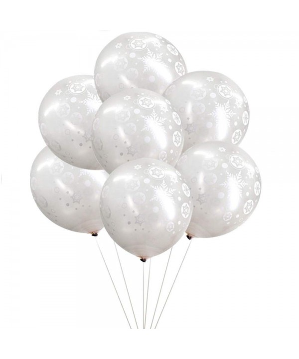 100PCS Christmas Snowflake Balloons Decorations 100PCS Christmas Snowflake Balloons Decorations