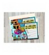 TITANS Birthday Invitations matching envelopes