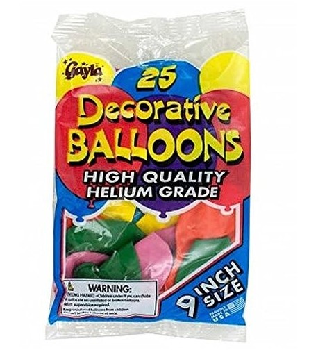 Helium Grade Latex Balloons Pack