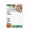 Football Party Invitations Count Envelopes