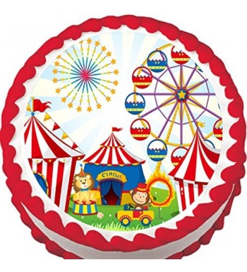Circus Animals Birthday Edible Topper