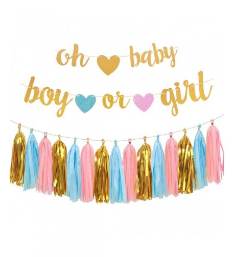 Gender Reveal Party Decorations Glitter