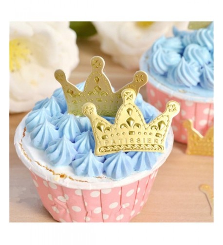 Golden Cupcake Toppers Decoration Birthday
