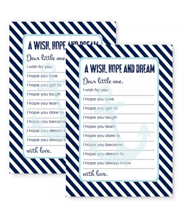 Nautical Wishes Baby Shower Cards